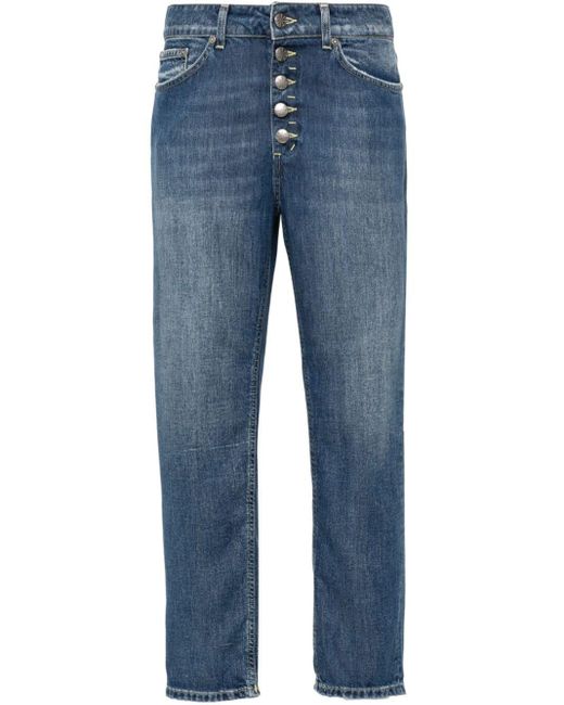 Jeans crop Koons a vita media di Dondup in Blue
