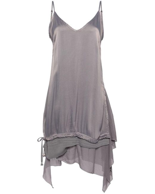 DIESEL D-uchi Asymmetrische Midi-jurk in het Gray