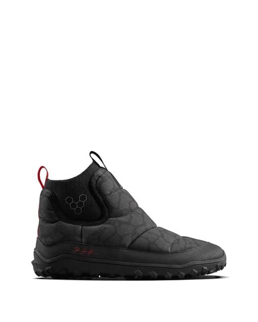 Vivobarefoot Black Explorer Mid Quilted Slip-On Boots