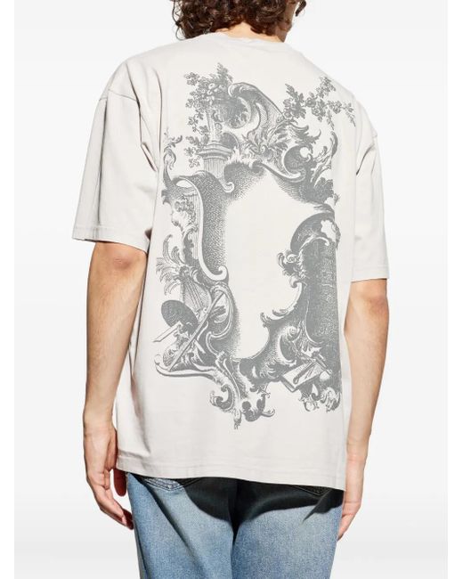 T-Shirt À Logo Brodé DIESEL pour homme en coloris White