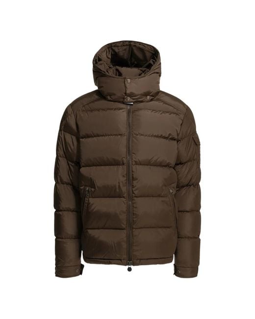 Moncler Brown Maya Quilted Jacket for men
