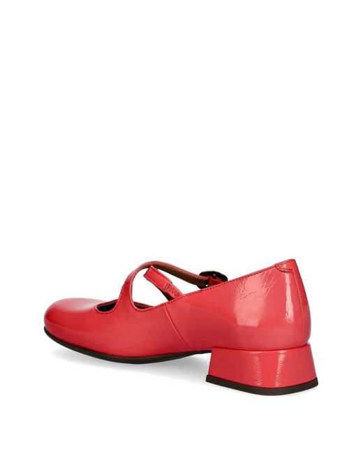 Fly London Red Buckle-Fastening Pumps