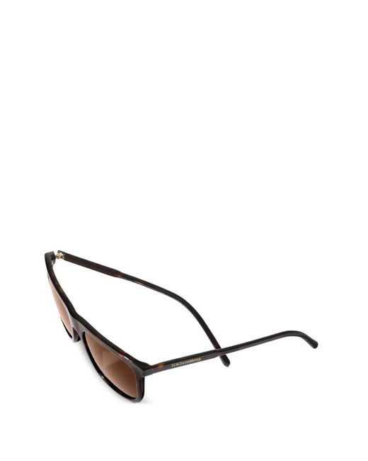 Dolce & Gabbana Gray Lunettes De Soleil Everyday À Monture Rectangulaire for men