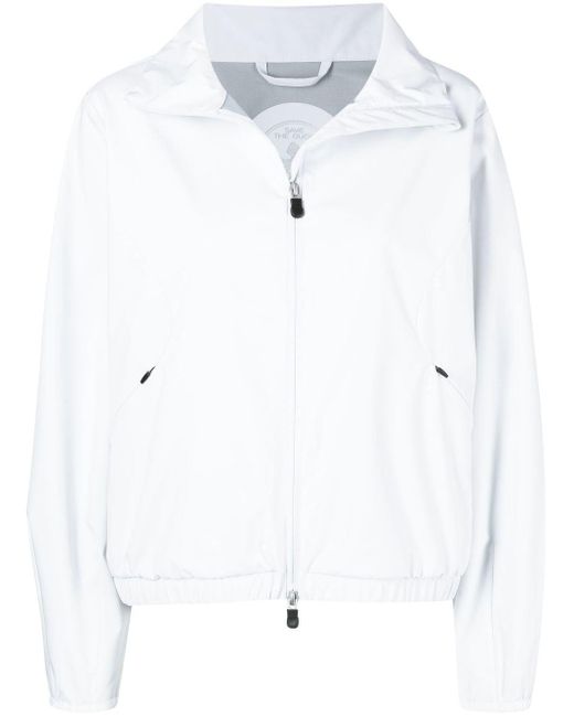 Save The Duck Mirri Bomber Jacket in White | Lyst