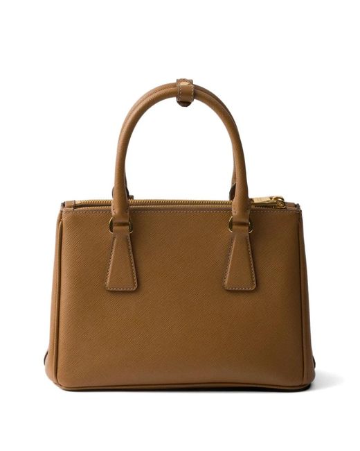 Prada Brown Small Galleria Tote Bag