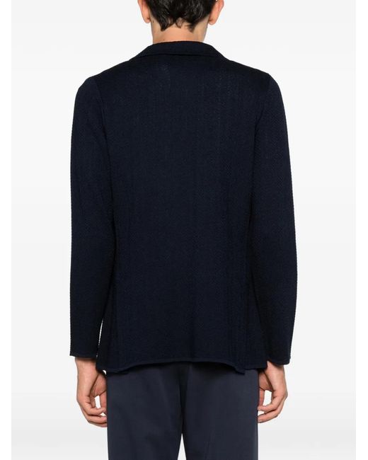 Lardini Blue Notched-Lapel Blazer for men