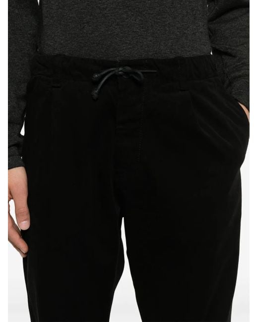 Transit Black Elasticated-Waistband Trousers for men