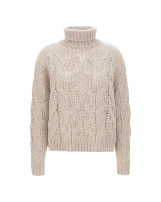Pull Torsadé À Col Roulé Hemisphere en coloris White