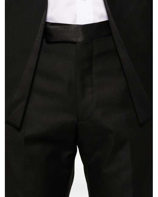 Tagliatore Black Shawl-Collar Suit for men