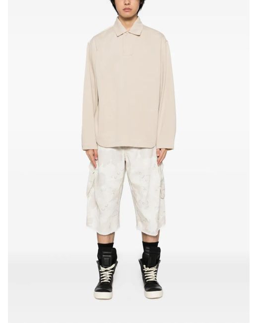 CROQUIS White Camouflage-Print Shorts for men