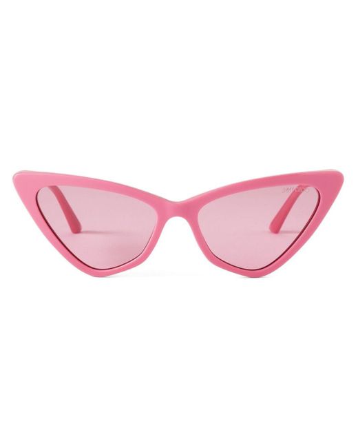 Jimmy Choo Pink Sol Cat-eye Sunglasses