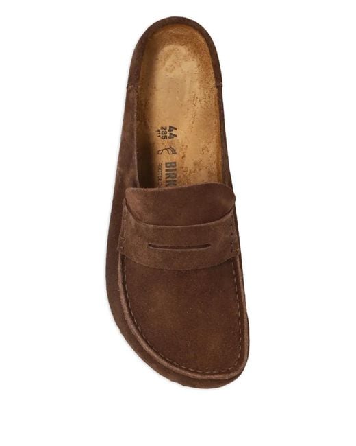 Birkenstock Brown Naples Suede Slip-On Mules for men