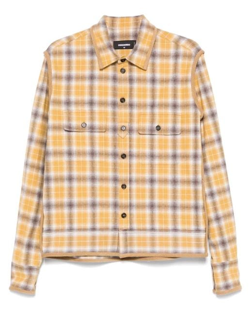 DSquared² Natural Checked Shirt