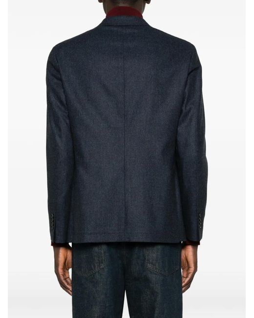 Latorre Blue Single-Breasted Blazer for men
