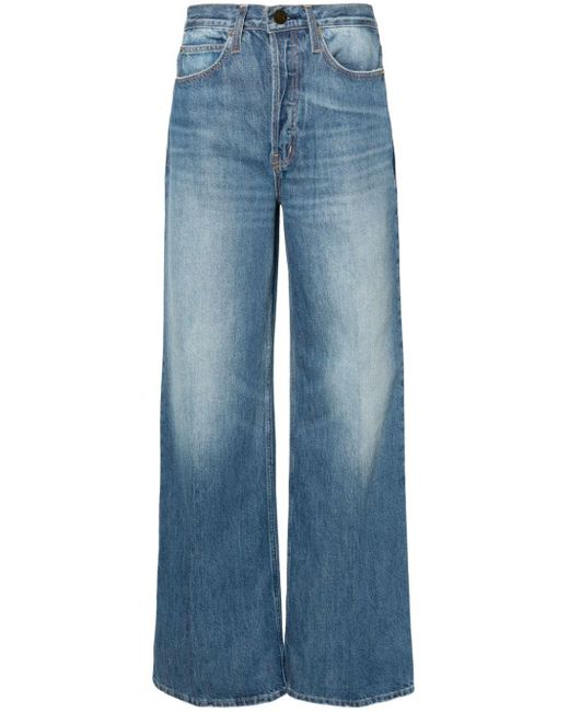FRAME The 1978 High Waist Straight Jeans in het Blue