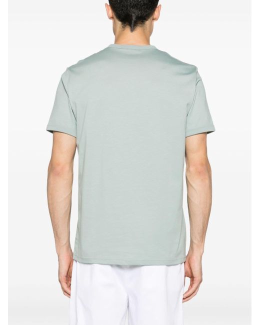 T-shirt en coton à logo brodé Fred Perry pour homme en coloris Blue