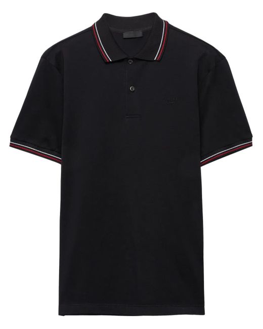 PRADA ピケ ポロシャツ 天白】【PRADA】プラダ プラダスポーツ ピケ ポロシャツ 表記