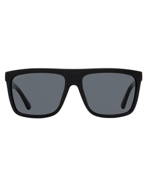 Gucci Black Oversized Square-Frame Sunglasses for men