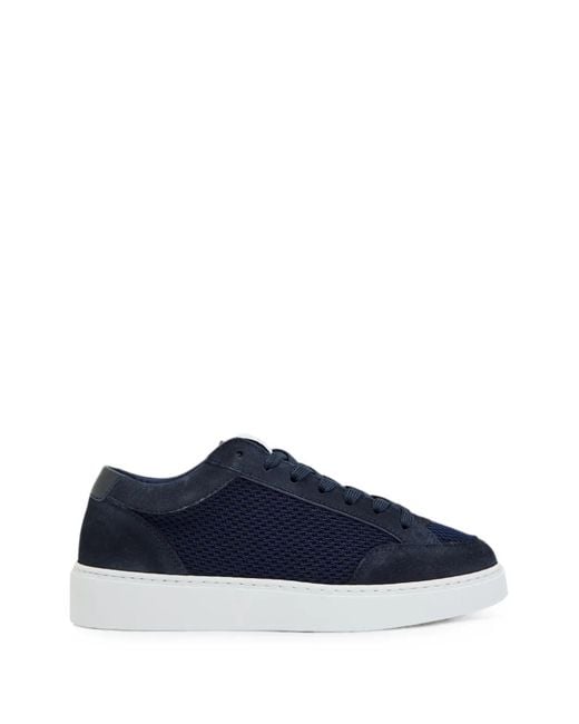 Cleens Blue Luxor Panelled Sneakers