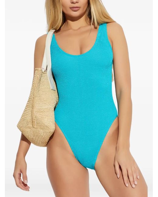 Bondeye Blue Mara Textured Swimsuit