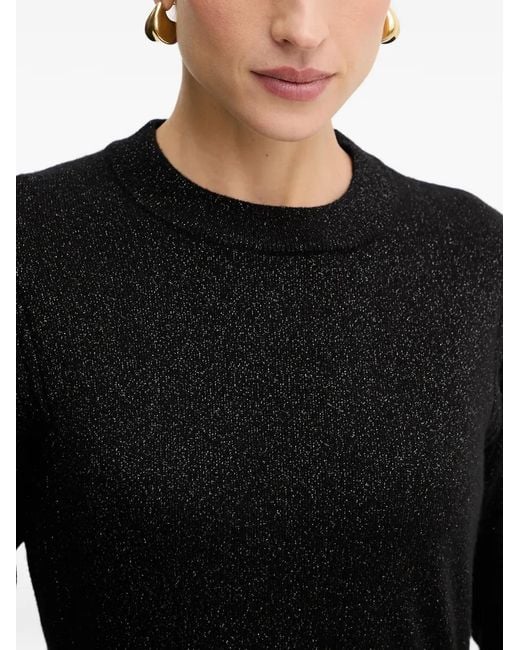 ARMANI EXCHANGE Black Round-Neck Sweater