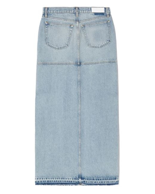 Re/done Blue Denim Skirt