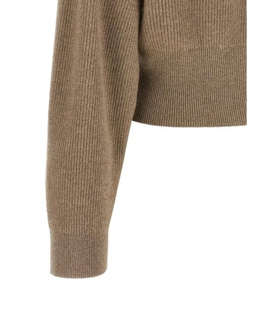 Brunello Cucinelli Natural Sparkling Cardigan
