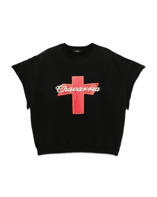 Willy Chavarria Black Budweiserria T-Shirt for men