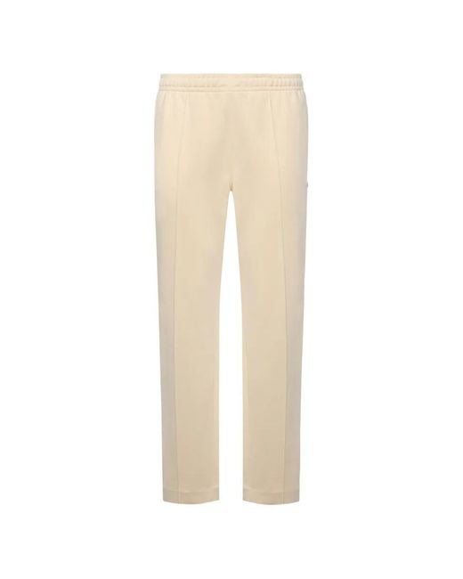 Lacoste Natural Logo-Patch Piped Track Pants for men