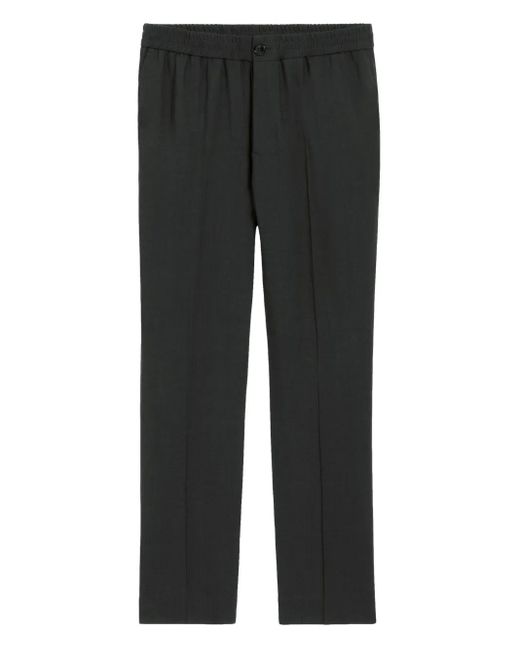 AMI Antraciet Wol Stretch Broek in het Gray voor heren