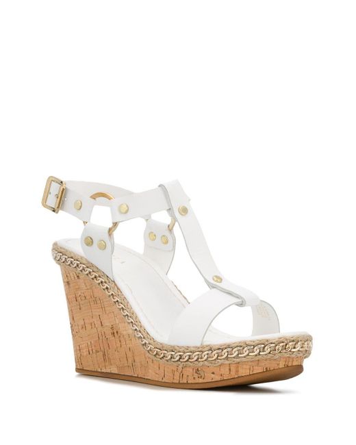carvela white heeled sandals