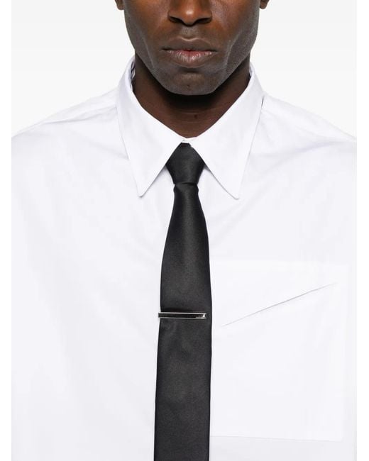 Louis-Gabriel Nouchi White Slit-Pocket Poplin Shirt for men
