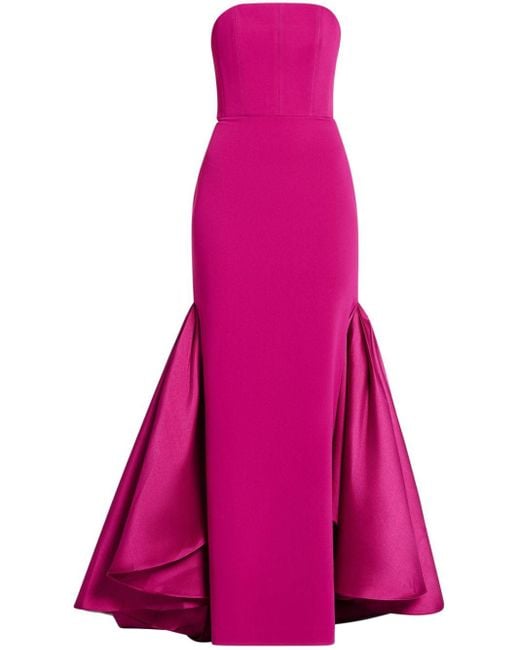 Solace London Pink Schulterfreies Jodi Abendkleid