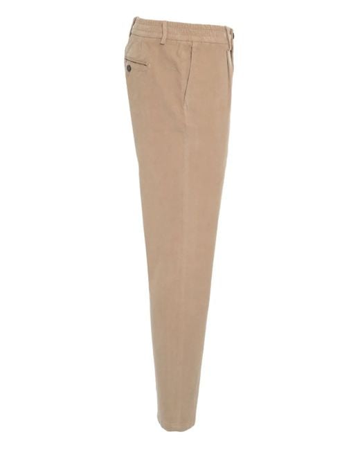 Cruna Natural Mitte Pleated-Pocket Trousers for men