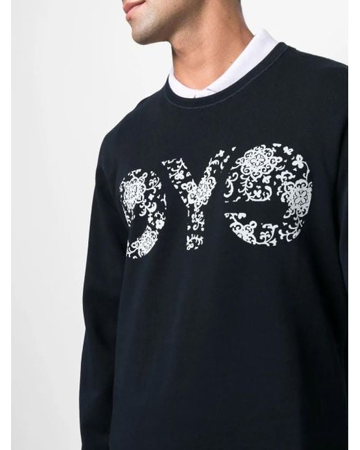 Junya Watanabe Blue Logo Crew Neck Sweatshirt for men
