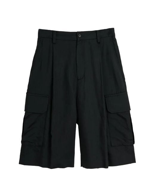 Bermudas Con Cierre De Botón Ssstein de hombre de color Black
