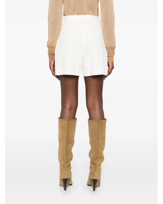 Ermanno Scervino White Pleated Shorts