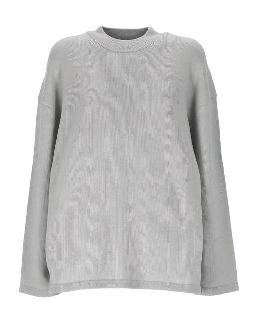 Max Mara Geribbelde Coltrui in het Gray