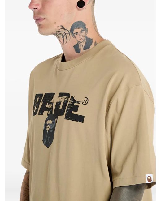 A Bathing Ape Natural Bape Army T-Shirt