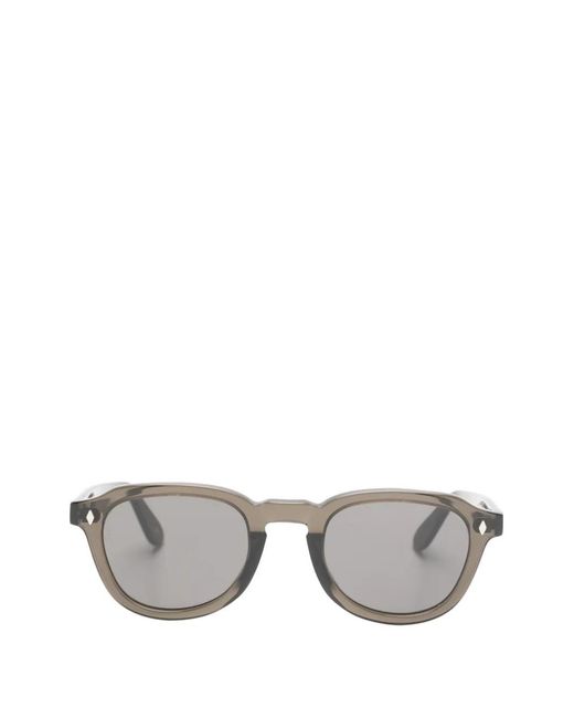 Lgr Gray Simba Round-Frame Sunglasses