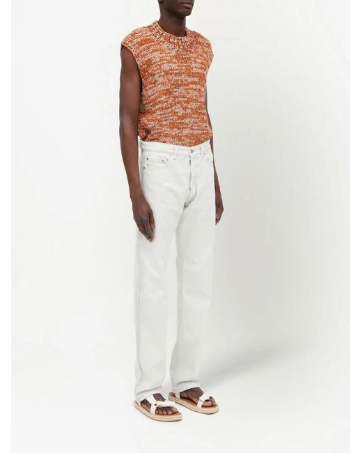Maison Margiela Gray Selvedge Straight-Leg Jeans for men