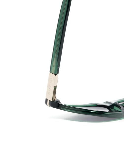 Gucci Gray Square-Frame Sunglasses