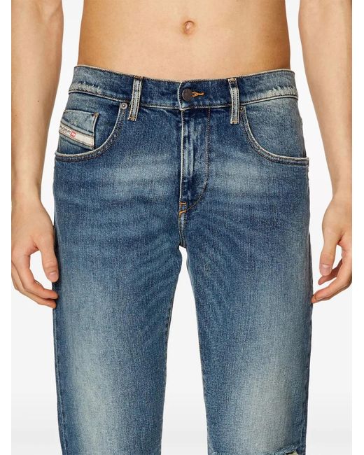 DIESEL Blue 2019 D-Strukt 007M5 Slim-Cut Jeans for men