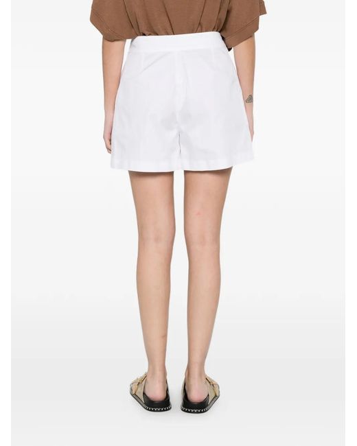 Fedeli White Egon Pleated Shorts