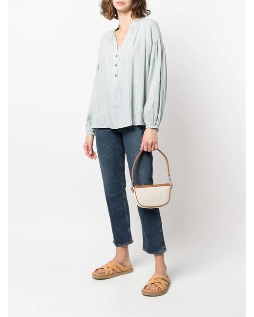 Woolrich Blue Striped Tunic Top
