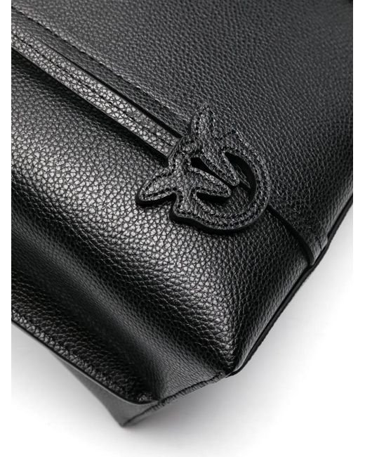 Pinko Black Luxurious 100% Leather Bag