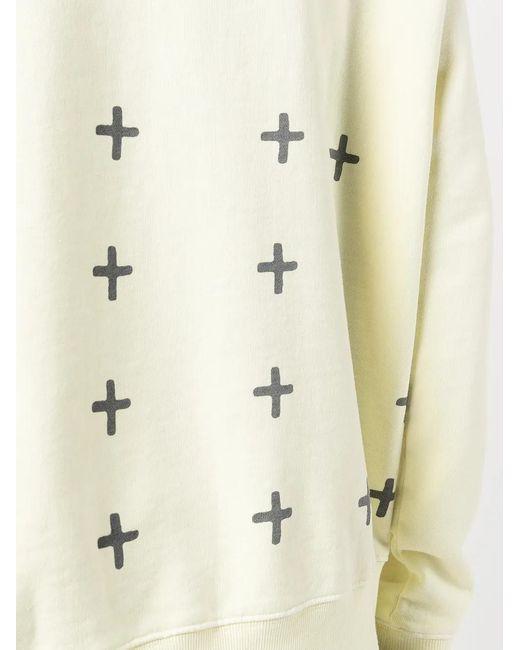 Ksubi Natural Lemon Yellow Logo-print Detail Hoodie for men