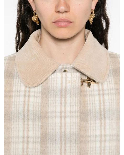 Fay White Checkered Jacket