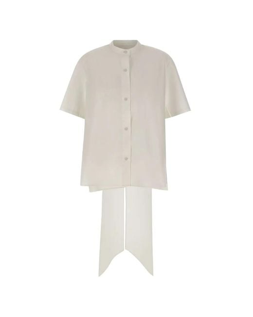 THE GARMENT White Chemise À Col Mao