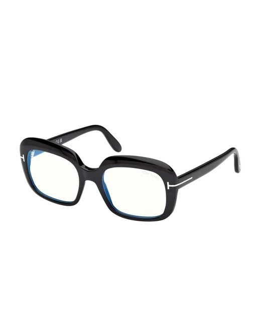 Tom Ford Brown Geometric-Frame Glasses
